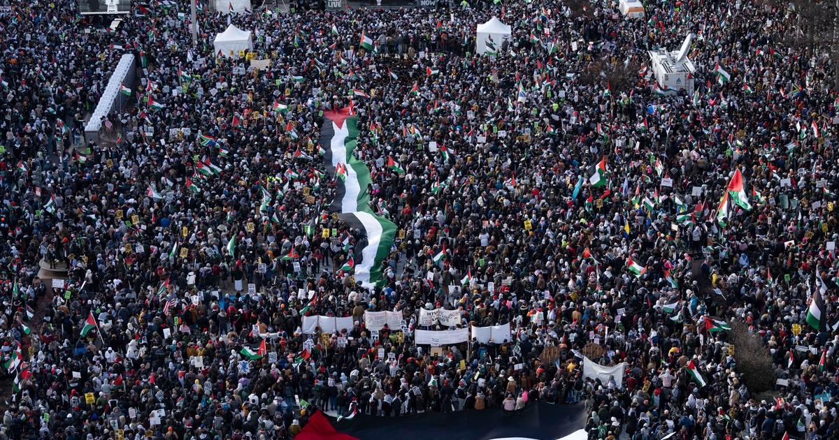 Voices United: Historic Protest in D.C. Calls for Ceasefire